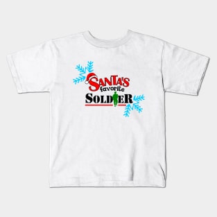 santa favorite soldier Kids T-Shirt